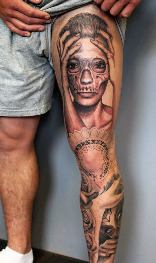  leg sleeve tattoos