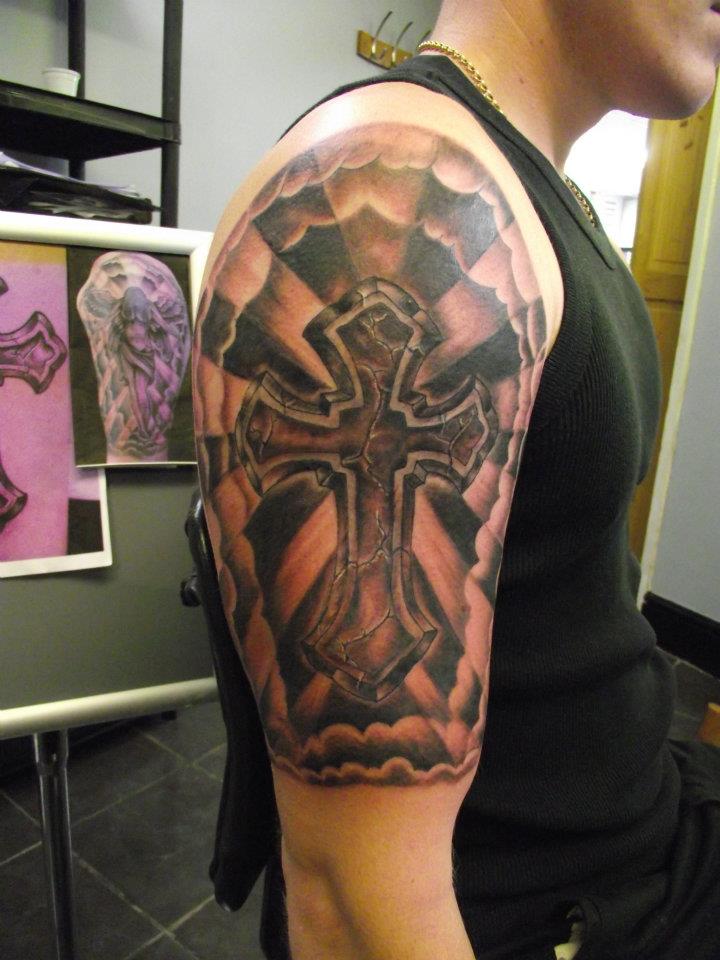  cross tattoos sleeve