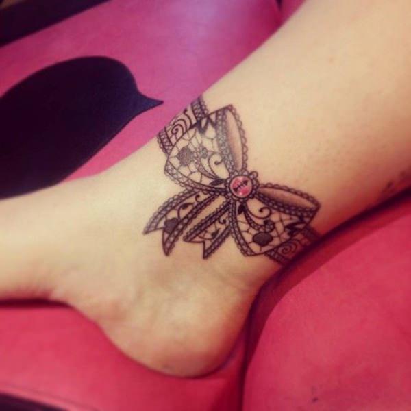  lace ankle tattoos