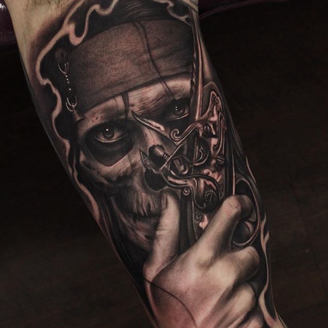 pirate skull tattoos