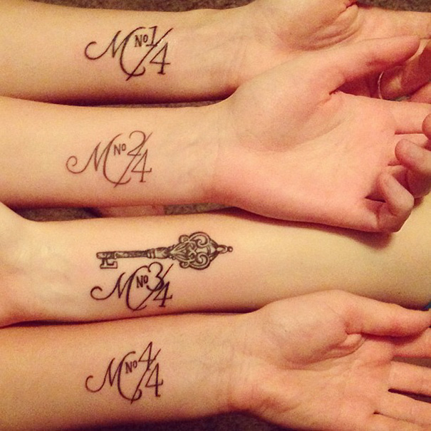  sister tattoos for 4