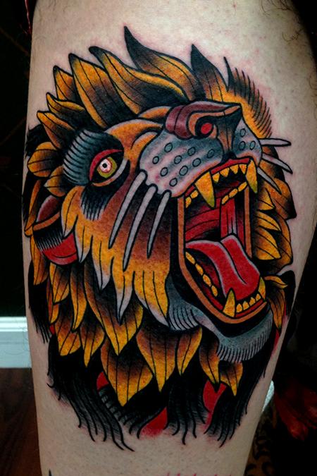  traditional lion tattoo