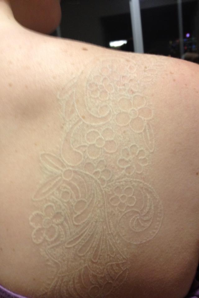  white tattoo lace