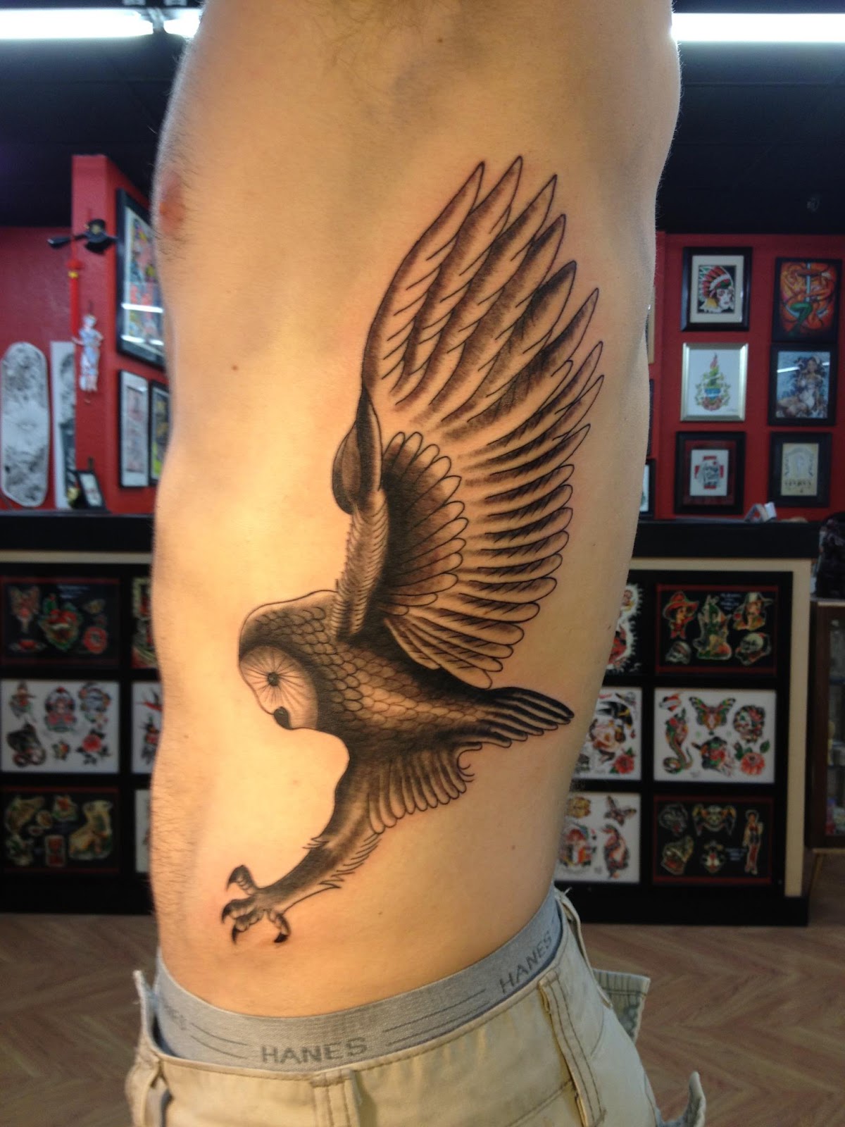  barn owl tattoo