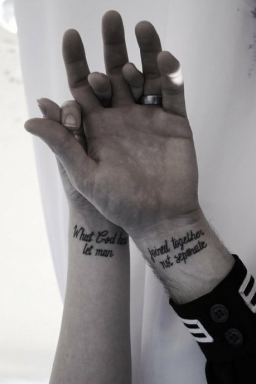  christian couple tattoos