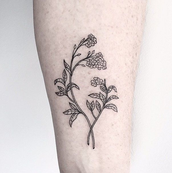  simple flower tattoos