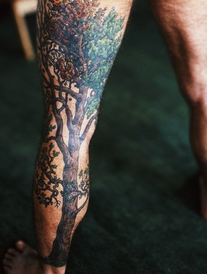  tree tattoos leg