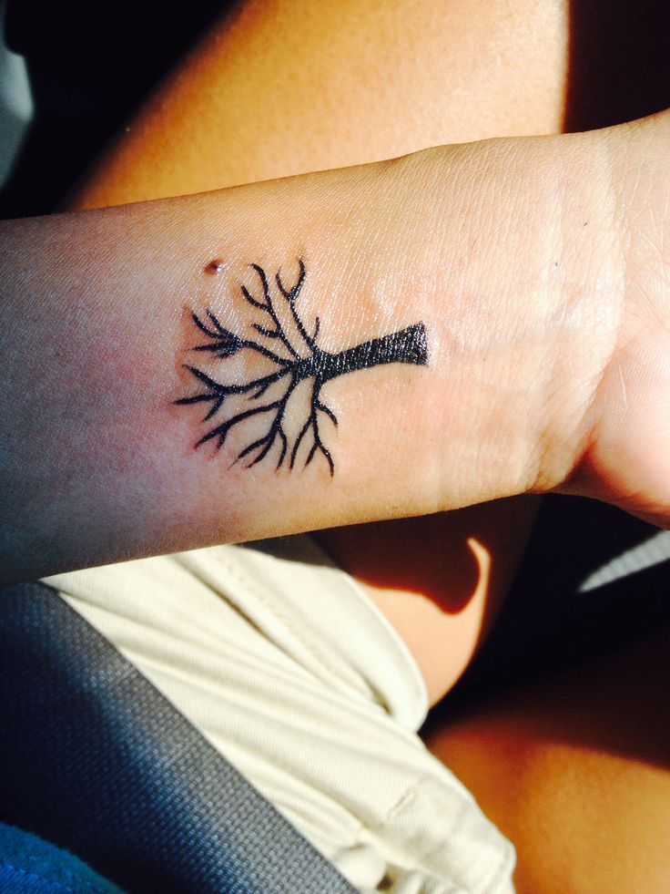  tree wrist tattoos