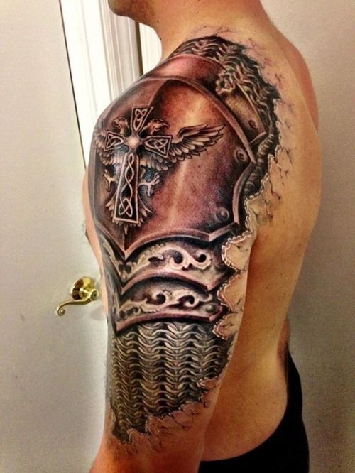  armor shoulder tattoos