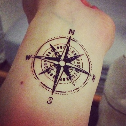 compass wrist tattoos