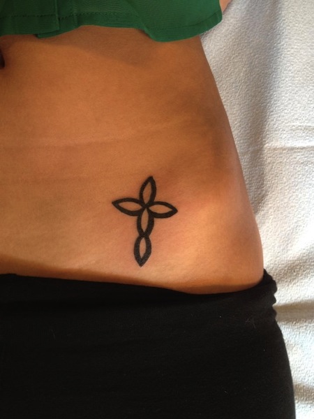  infinity tattoo with cross
