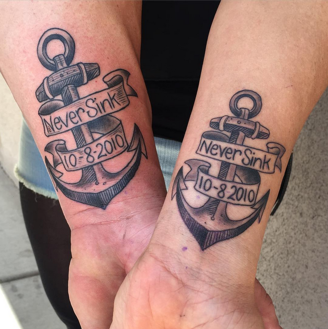  military couple tattoos