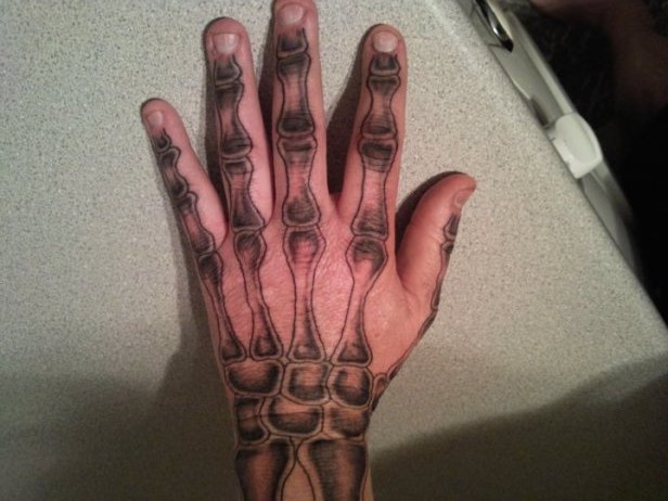  skeleton hand tattoos