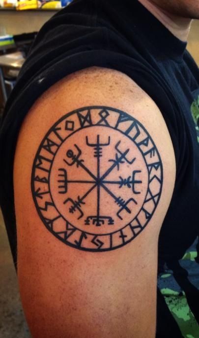  viking compass tattoo