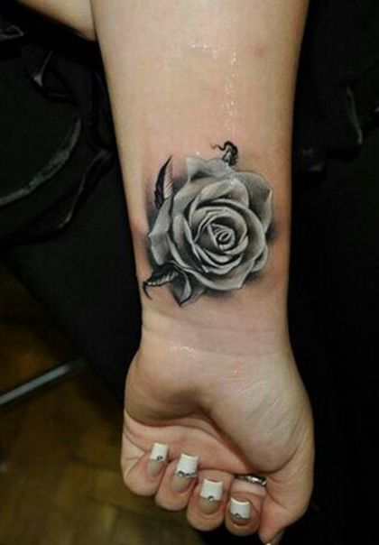  white rose tattoo