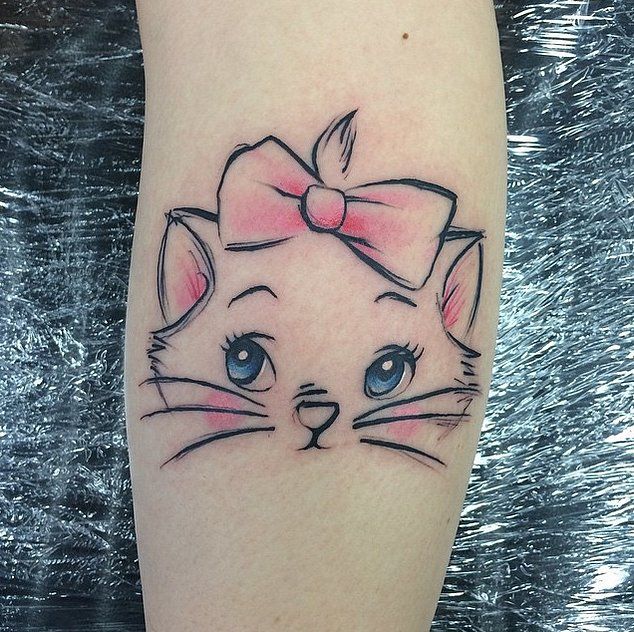  cute cat tattoo