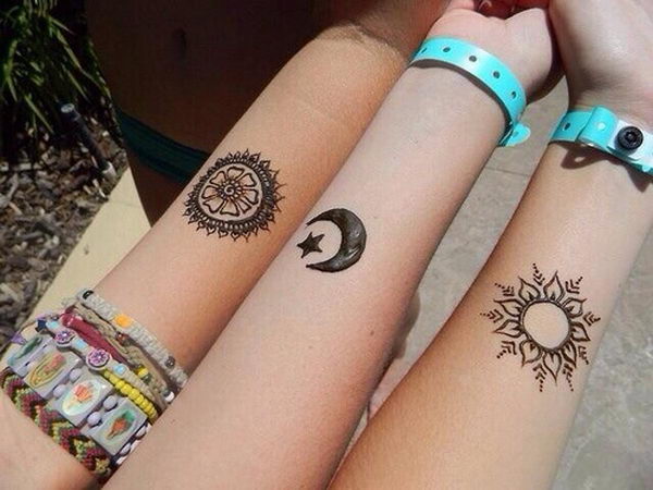 three best friend tattoos