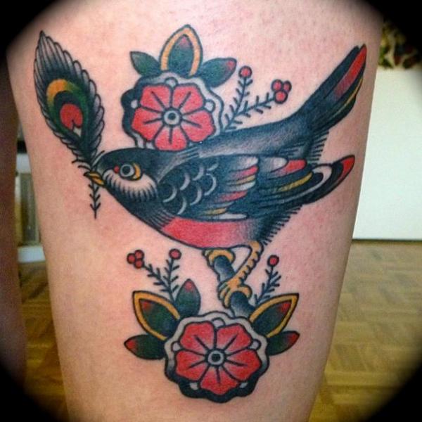 bird tattoos old school