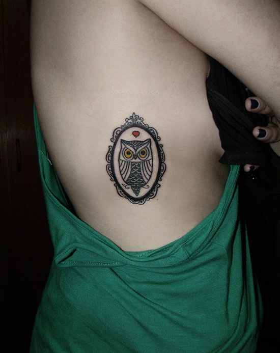  simple owl tattoo