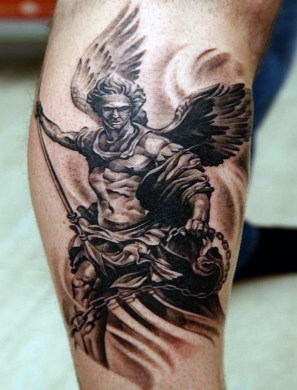  angel forearm tattoos