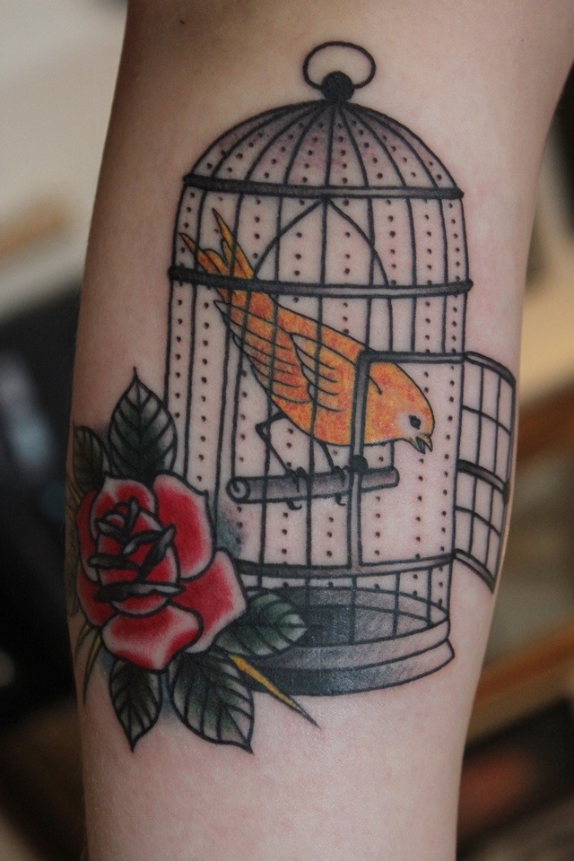  caged bird tattoos