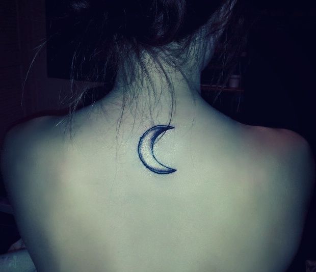  crescent moon tattoo