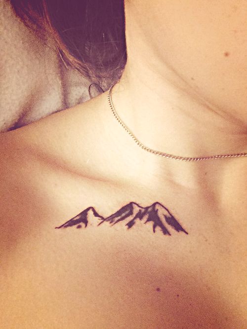 simple mountain tattoo