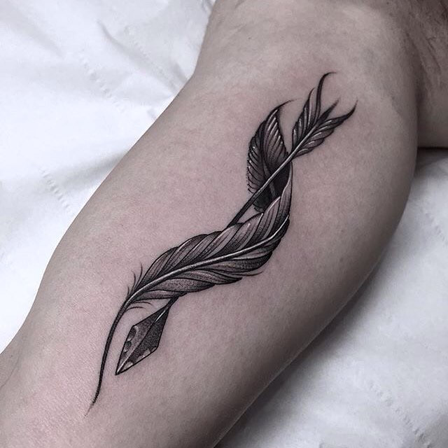 arrow feather tattoo