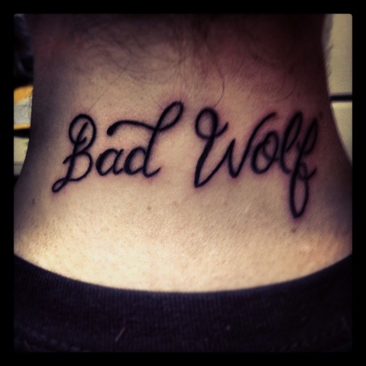  bad wolf tattoo