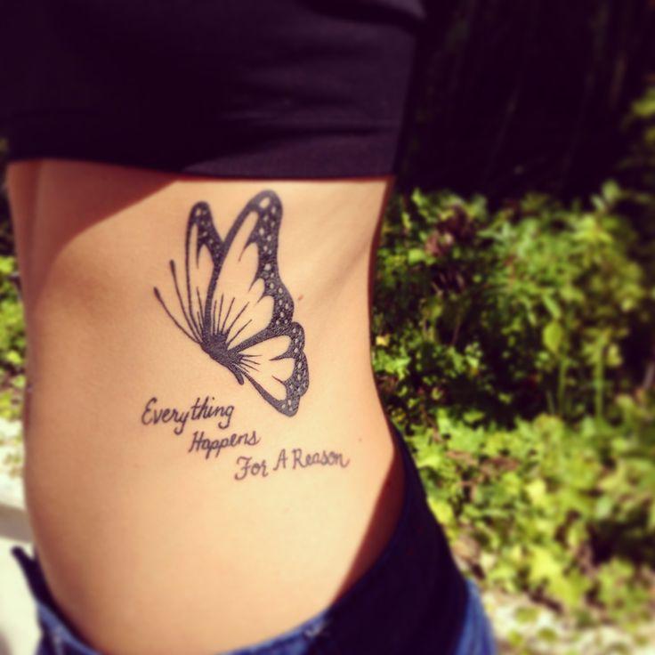 butterfly tattoos with quote