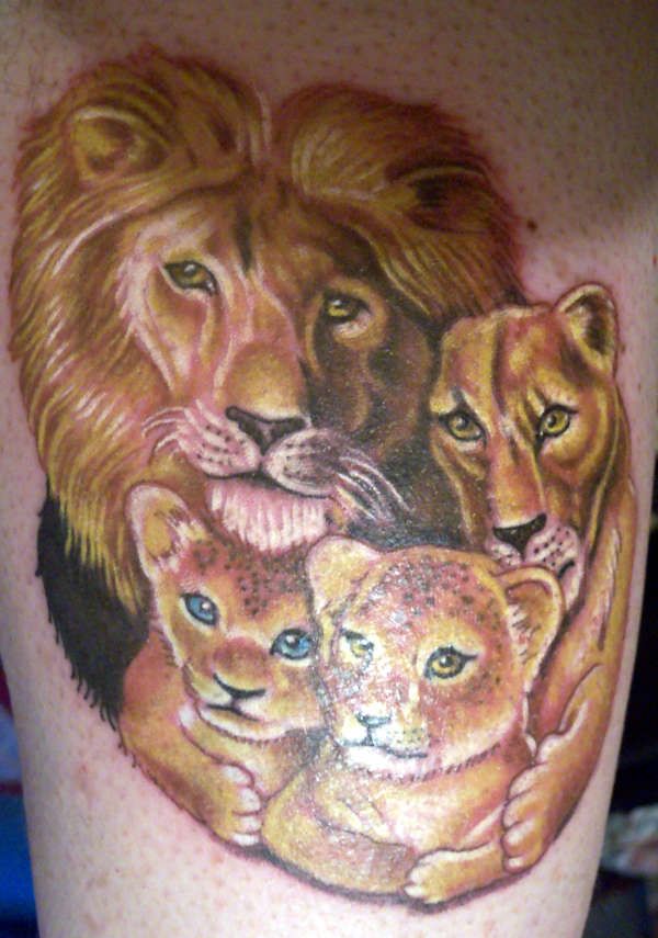  lion family tattoos