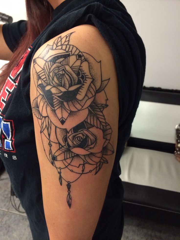 rose dream catcher tattoo