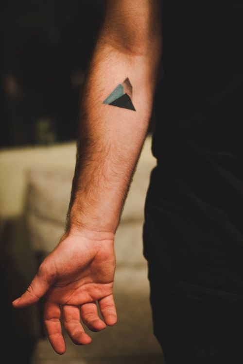 triangle mountain tattoo