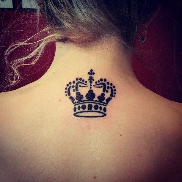 Crown neck tattoos