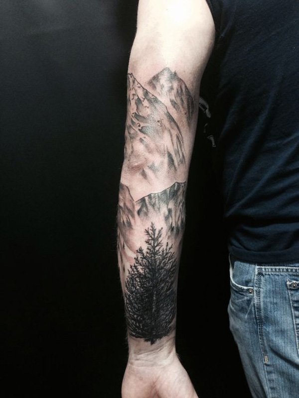  forest sleeve tattoos