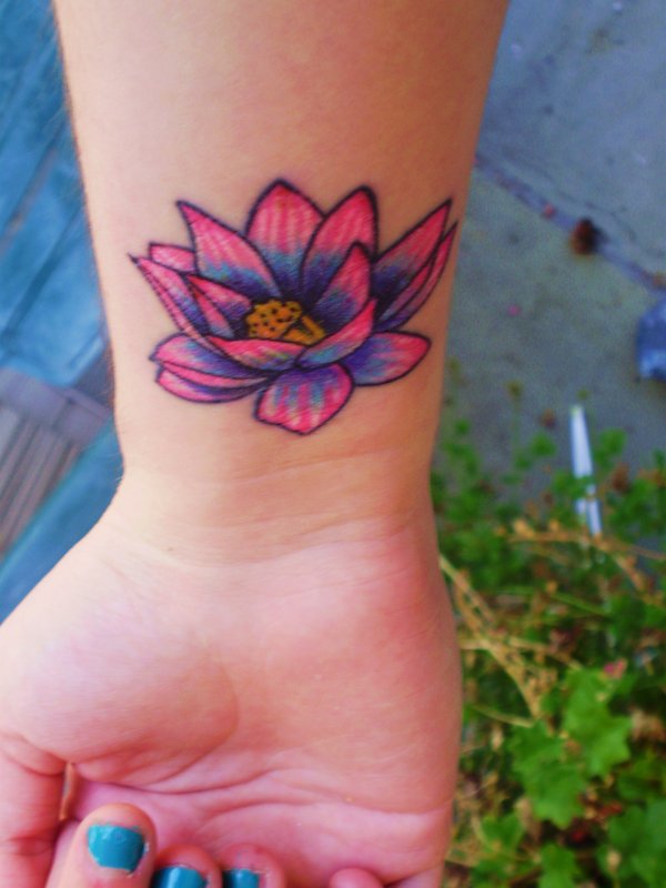  lotus flower tattoo colour