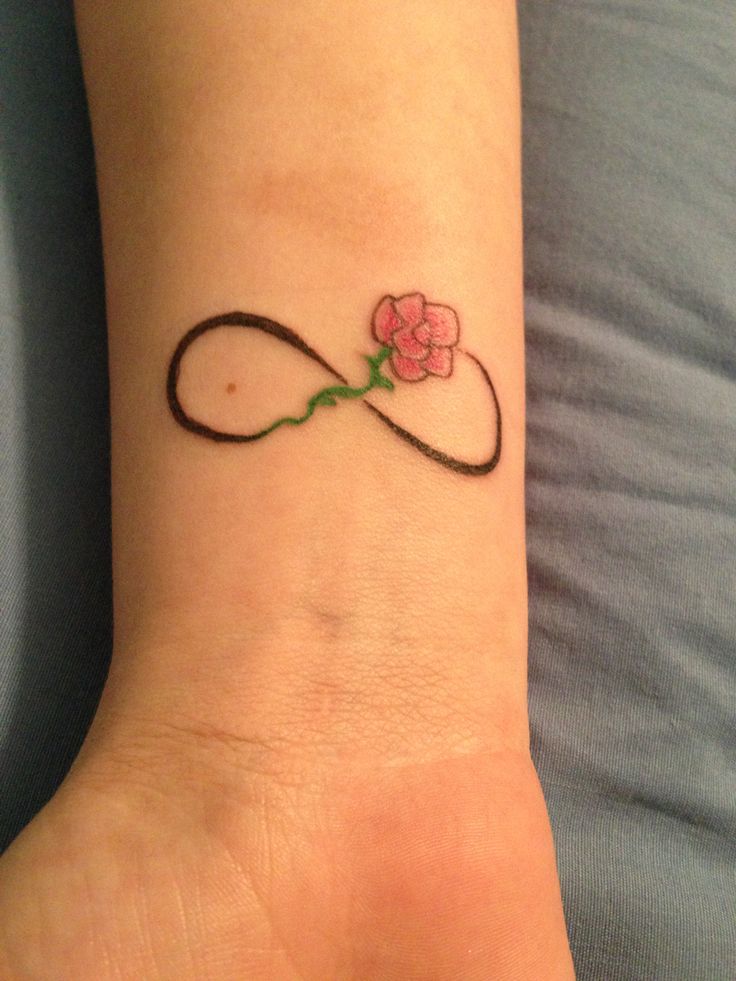  rose infinity tattoo