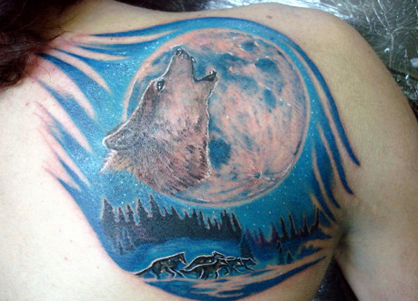 blue moon tattoo