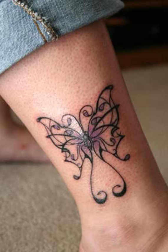  butterfly ankle tattoos