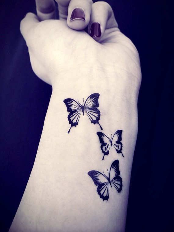 butterfly tattoos on wrist