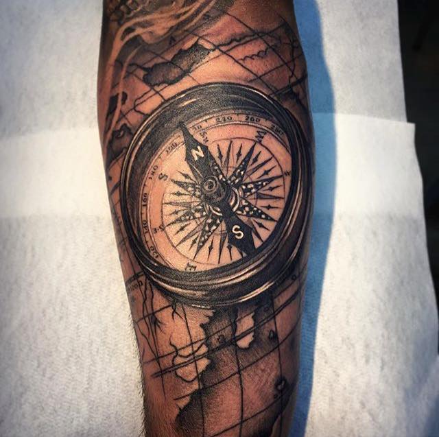  compass tattoo arm