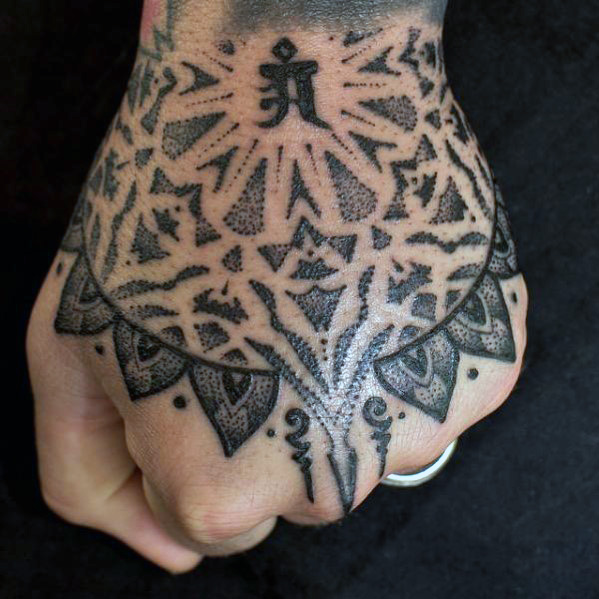  top of hand tattoos