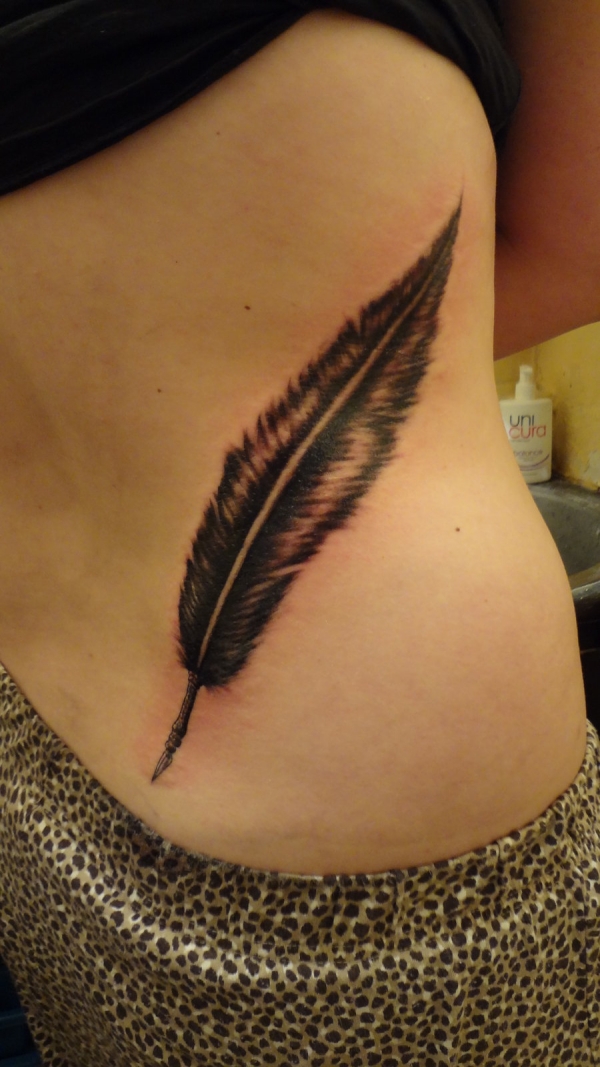  crow feather tattoo