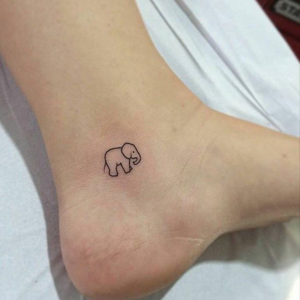 elephant ankle tattoos