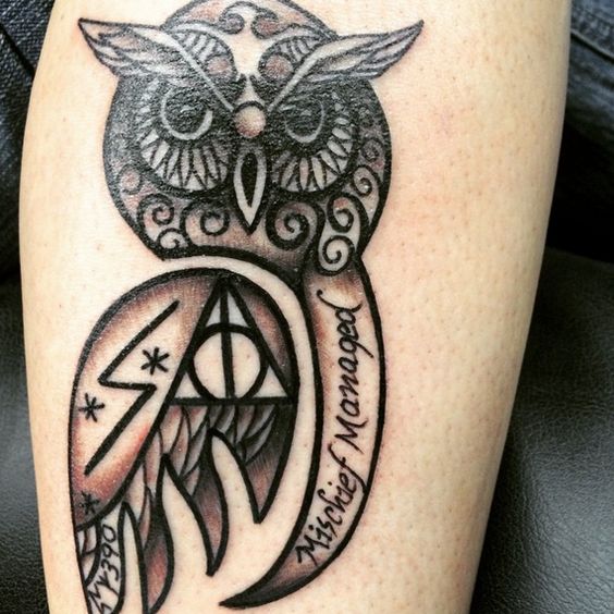 harry potter owl tattoo