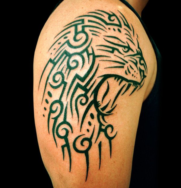  lion tribal tattoos