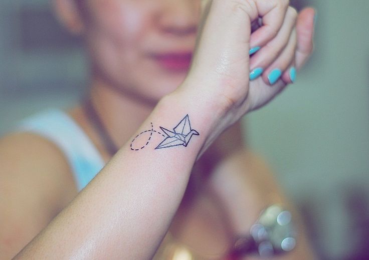  origami bird tattoos
