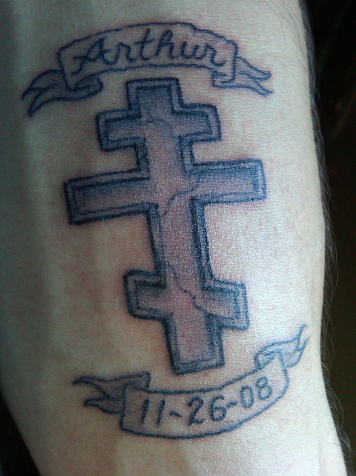  orthodox cross tattoos