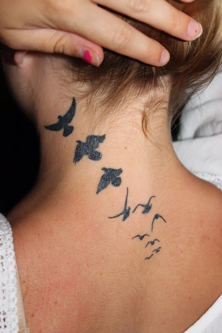 simple neck tattoos