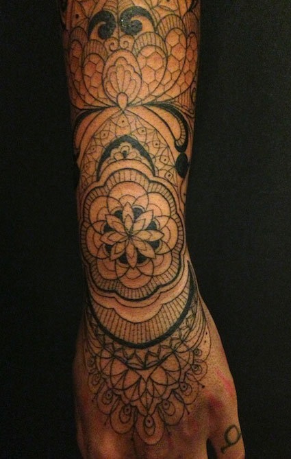  mandala lace tattoo